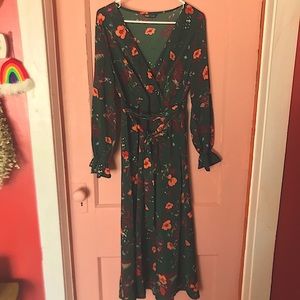 Shein long sleeved floral dress